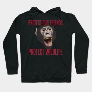 Protect our friends chimpanzees Hoodie